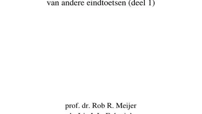 Verantwoording onderzoek werkgroep Meijer: Aanvullingen COTAN Beoordelingssysteem wat betreft normering referentieniveaus en computer adaptief toetsen van andere eindtoetsen (deel 1) featured image