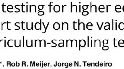 Admission testing for higher education: A multi-cohort study on the validity of high-fidelity curriculum-sampling tests featured image
